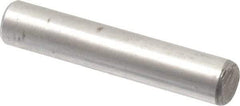 Value Collection - 3/16" Diam x 1" Pin Length Alloy Steel Oversized Dowel Pin - C 50-58 Hardness, 7,200 Lb Breaking Strength, 1 Beveled & 1 Rounded End - Apex Tool & Supply
