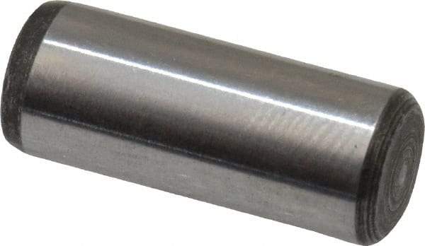 Value Collection - 1/4" Diam x 5/8" Pin Length Alloy Steel Oversized Dowel Pin - C 50-58 Hardness, 12,800 Lb Breaking Strength, 1 Beveled & 1 Rounded End - Apex Tool & Supply