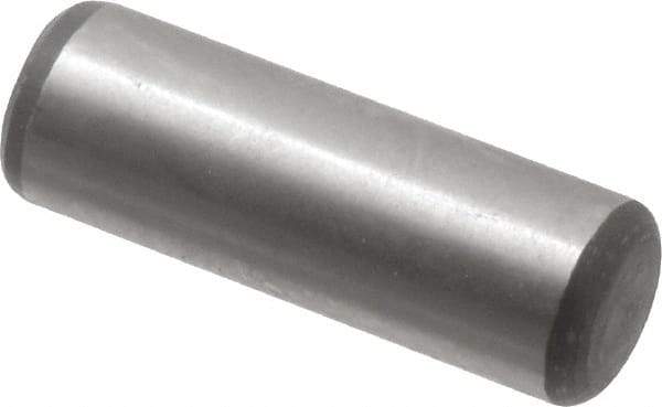 Value Collection - 1/4" Diam x 3/4" Pin Length Alloy Steel Oversized Dowel Pin - C 50-58 Hardness, 12,800 Lb Breaking Strength, 1 Beveled & 1 Rounded End - Apex Tool & Supply