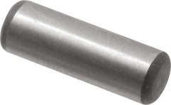 Value Collection - 1/4" Diam x 3/4" Pin Length Alloy Steel Oversized Dowel Pin - C 50-58 Hardness, 12,800 Lb Breaking Strength, 1 Beveled & 1 Rounded End - Apex Tool & Supply
