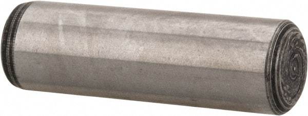 Value Collection - 5/16" Diam x 1" Pin Length Alloy Steel Oversized Dowel Pin - C 50-58 Hardness, 20,000 Lb Breaking Strength, 1 Beveled & 1 Rounded End - Apex Tool & Supply