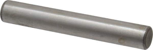 Value Collection - 3/8" Diam x 2-1/2" Pin Length Alloy Steel Oversized Dowel Pin - C 50-58 Hardness, 28,700 Lb Breaking Strength, 1 Beveled & 1 Rounded End - Apex Tool & Supply