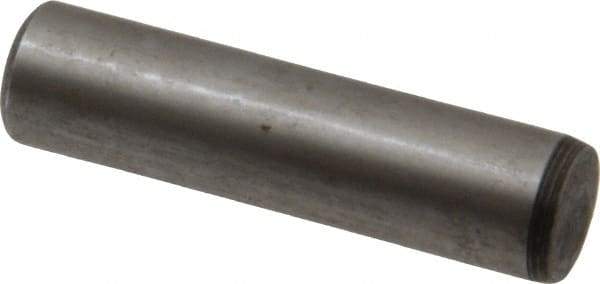 Value Collection - 1/2" Diam x 2" Pin Length Alloy Steel Oversized Dowel Pin - C 50-58 Hardness, 51,000 Lb Breaking Strength, 1 Beveled & 1 Rounded End - Apex Tool & Supply