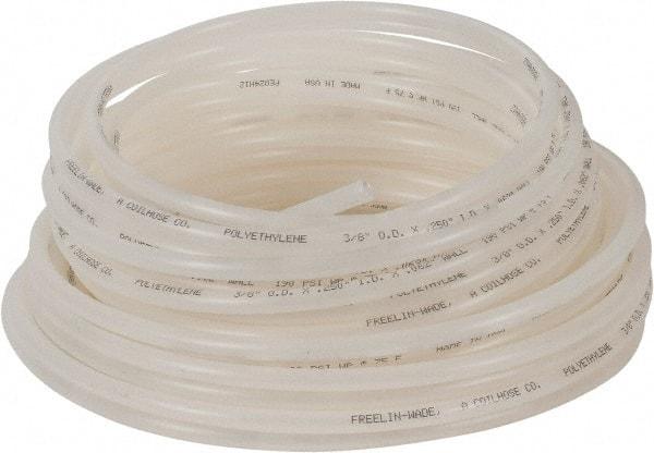 Coilhose Pneumatics - 1/4" ID x 3/8" OD, 100' Long, Polyethylene Tube - Natural, 192 Max psi, -60 to 200°F - Apex Tool & Supply
