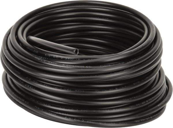 Coilhose Pneumatics - 1/4" ID x 3/8" OD, 100' Long, Polyethylene Tube - Black, 192 Max psi, -60 to 200°F - Apex Tool & Supply