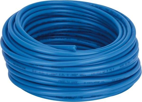 Coilhose Pneumatics - 1/4" ID x 3/8" OD, 100' Long, Polyethylene Tube - Blue, 192 Max psi, -60 to 200°F - Apex Tool & Supply