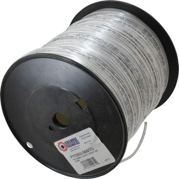 Coilhose Pneumatics - 1/16" ID x 1/8" OD, 500' Long, Polyurethane Tube - Clear, 233 Max psi, -60 to 200°F - Apex Tool & Supply