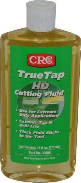 CRC - TrueTap HD, 16 oz Bottle Cutting & Tapping Fluid - Straight Oil, For Drilling, Reaming, Sawing, Shearing, Threading, Turning - Apex Tool & Supply