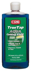 CRC - TrueTap Aqua, 16 oz Bottle Cutting Fluid - Water Soluble, For Drilling, Reaming, Sawing, Shearing, Tapping, Threading, Turning - Apex Tool & Supply