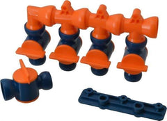 Loc-Line - 1/2" Hose Inside Diam, Coolant Hose Manifold - For Use with Loc-Line Modular Hose System and Shields, 6 Pieces - Apex Tool & Supply