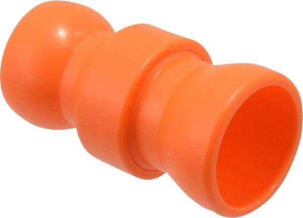 Loc-Line - 2 Piece, 1/2" ID Coolant Hose In-Line Valve - Female to Ball Connection, Acetal Copolymer Body, Unthreaded, Use with Loc-Line Modular Hose Systems - Apex Tool & Supply