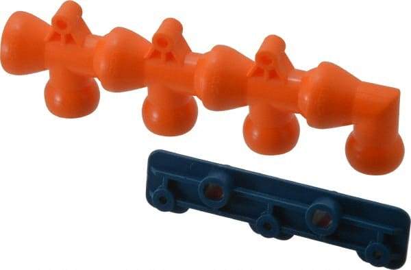 Loc-Line - 1/2" Hose Inside Diam, Coolant Hose Manifold - For Use with Modular Manifolds, 8 Pieces - Apex Tool & Supply