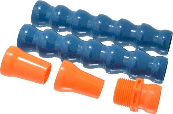 Loc-Line - 14" Hose Length, 3/4 & 5/8" Nozzle Diam, 3/4" Hose ID, Coolant Hose Kit - 3/4" NPT For Loc-Line Modular Hose Systems - Apex Tool & Supply