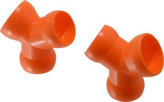 Loc-Line - 3/4" Hose Inside Diam, Coolant Hose Y-Fitting - For Use with Loc-Line Modular Hose System, 2 Pieces - Apex Tool & Supply
