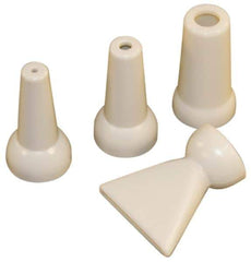 Cedarberg - 1/4" Hose Inside Diam x 1/16, 1/8, 1" (Flare), 1/4" (Round) Nozzle Diam, Coolant Hose Nozzle Kit - For Use with Snap-Loc Modular Hose System, 4 Pieces - Apex Tool & Supply