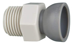 Cedarberg - 2 Piece, 1/2" Hose ID, Female to Male Coolant Hose Pipe Thread Connector - 1/2" NPT, For Snap-Loc Modular Hose Systems - Apex Tool & Supply