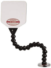 Cedarberg - Polycarbonate Flat Base & Shield - 6" Wide x 6" Long x 1/8" Thick, 12" Arm Reach, Magnetic Base, For General Purpose Use - Apex Tool & Supply