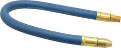 Coilhose Pneumatics - 18" Hose Length, 1/4" Nozzle Diam, 3/8" Hose ID, Coolant Hose - 1/4" NPT For Mist Coolant Systems - Apex Tool & Supply