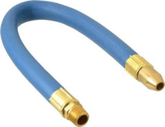 Coilhose Pneumatics - 18" Hose Length, 3/8" Nozzle Diam, 1/2" Hose ID, Coolant Hose - 3/8" NPT For Mist Coolant Systems - Apex Tool & Supply