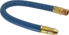Coilhose Pneumatics - 18" Hose Length, 1/2" Nozzle Diam, 1/2" Hose ID, Coolant Hose - 1/2" NPT For Mist Coolant Systems - Apex Tool & Supply