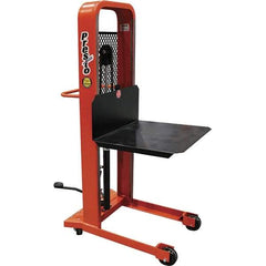 Presto Lifts - 1,000 Lb Capacity, 78" Lift Height, Platform Base Manually Operated Lift - 5-1/4" Minimum Operating Height - Apex Tool & Supply