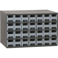 Akro-Mils - 28 Drawer, Small Parts Modular Steel Frame Storage Cabinet - 11" Deep x 17" Wide x 11" High - Apex Tool & Supply