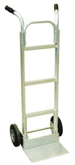 Harper Trucks - 600 Lb Capacity 49" OAH Hand Truck - High Back Dual Handle, Aluminum, Solid Rubber Wheels - Apex Tool & Supply