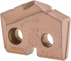 Allied Machine and Engineering - 19.5mm Diam x 5/32" Thick, Seat Code 1, 132° Included Angle Spade Drill Insert - AM200 Coated, Cobalt, Grade Super Cobalt, Series GEN2 T-A - Apex Tool & Supply