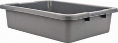 Rubbermaid - 4.6 Gal, Gray Polyethylene Tote Container - Nesting, 20" Long x 15" Wide x 5" High - Apex Tool & Supply