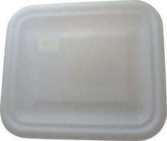 Rubbermaid - 15" Long x 12.8" Wide White Lid - For Use with Rubbermaid - 3690 - Apex Tool & Supply