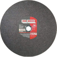 Sait - 16" Aluminum Oxide Cutoff Wheel - 3/32" Thick, 1" Arbor, 3,700 Max RPM, Use with Chop Saws - Apex Tool & Supply