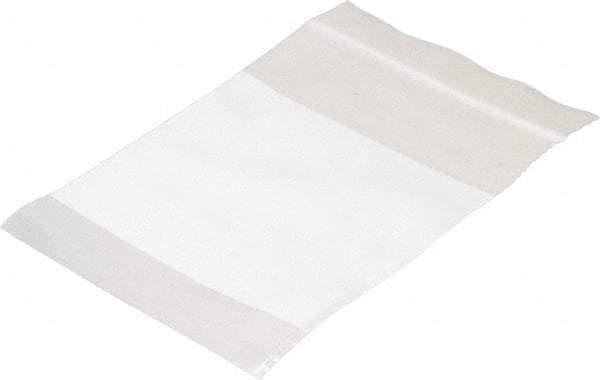 Value Collection - 3 x 4", 2 mil Self-Seal Polybags - Regular-Duty with White Marking Block - Apex Tool & Supply