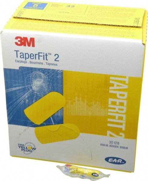 3M - Disposable, Uncorded, 32 dB Earplugs - Yellow, 200 Pairs - Apex Tool & Supply