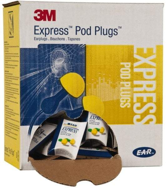 3M - Disposable, Uncorded, 25 dB Earplugs - Yellow, 100 Pairs - Apex Tool & Supply