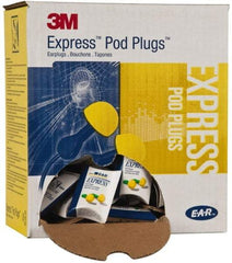 3M - Disposable, Uncorded, 25 dB Earplugs - Yellow, 100 Pairs - Apex Tool & Supply