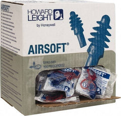 Howard Leight - Reusable, Corded, 27 dB, Flange Earplugs - Blue, 100 Pairs - Apex Tool & Supply
