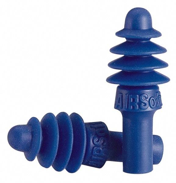 Howard Leight - Reusable, Uncorded, 27 dB, Flange Earplugs - Blue, 50 Pairs - Apex Tool & Supply