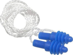 Howard Leight - Reusable, Corded, 27 dB, Flange Earplugs - Blue, 50 Pairs - Apex Tool & Supply