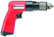#UT8895R - 3/8" Reversing - Air Powered Drill - Handle Exhaust - Apex Tool & Supply