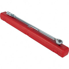 Proto - 3/4" Drive Micrometer Type Ratchet Head Torque Wrench - 142 N/m to 834 N/m Torque, 41-7/16" OAL, 1.7 N/m Graduation, Ratchet Head - Apex Tool & Supply