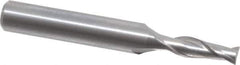OSG - 4mm, 11mm LOC, 6mm Shank Diam, 45mm OAL, 2 Flute, Solid Carbide Square End Mill - Single End, Uncoated, Spiral Flute, 30° Helix, Centercutting, Right Hand Cut, Right Hand Flute, Series 8120 - Apex Tool & Supply