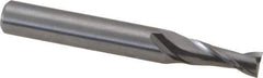 OSG - 4.5mm, 11mm LOC, 6mm Shank Diam, 45mm OAL, 2 Flute, Solid Carbide Square End Mill - Single End, Uncoated, Spiral Flute, 30° Helix, Centercutting, Right Hand Cut, Right Hand Flute, Series 8120 - Apex Tool & Supply
