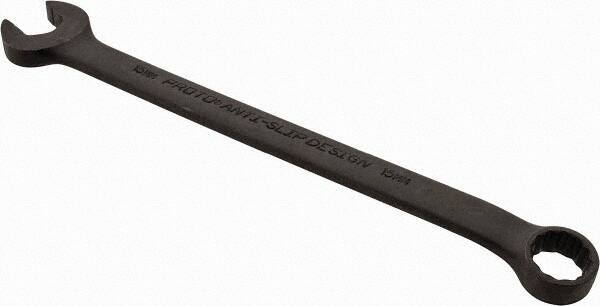 Proto - 15mm 12 Point Offset Combination Wrench - 15° Offset Angle, 9-5/32" OAL, Steel, Black Finish - Apex Tool & Supply