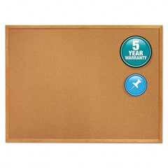 Quartet - Cork Bulletin Boards Style: Open Cork Bulletin Board Color: Natural - Apex Tool & Supply