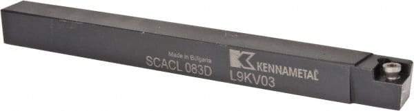 Kennametal - SCAC, Left Hand Cut, 10° Lead Angle, 1/2" Shank Height x 1/2" Shank Width, Neutral Rake Indexable Turning Toolholder - 6" OAL, CC..32.5. Insert Compatibility, Series Screw-On - Apex Tool & Supply