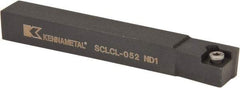 Kennametal - SCLC, Left Hand Cut, 5° Lead Angle, 5/16" Shank Height x 5/16" Shank Width, Neutral Rake Indexable Turning Toolholder - 2-1/2" OAL, CC..21.5. Insert Compatibility, Series Screw-On - Apex Tool & Supply