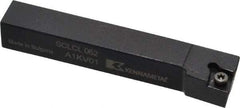Kennametal - SCLC, Left Hand Cut, 5° Lead Angle, 3/8" Shank Height x 3/8" Shank Width, Neutral Rake Indexable Turning Toolholder - 2-1/2" OAL, CC..21.5. Insert Compatibility, Series Screw-On - Apex Tool & Supply