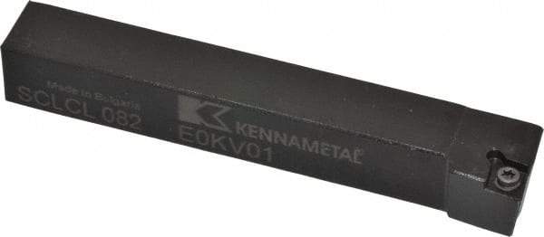Kennametal - SCLC, Left Hand Cut, 5° Lead Angle, 1/2" Shank Height x 1/2" Shank Width, Neutral Rake Indexable Turning Toolholder - 3-1/2" OAL, CC..21.5. Insert Compatibility, Series Screw-On - Apex Tool & Supply