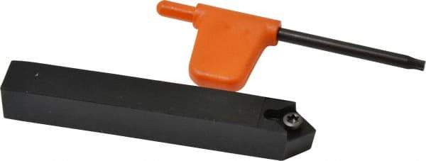 Kennametal - SCMC, Neutral Cut, 0° Lead Angle, 1/2" Shank Height x 1/2" Shank Width, Neutral Rake Indexable Turning Toolholder - 3-1/2" OAL, CC..32.5. Insert Compatibility, Series Screw-On - Apex Tool & Supply