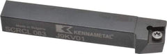 Kennametal - SCRC, Left Hand Cut, 15° Lead Angle, 1/2" Shank Height x 1/2" Shank Width, Neutral Rake Indexable Turning Toolholder - 3-1/2" OAL, CC..32.5. Insert Compatibility, Series Screw-On - Apex Tool & Supply